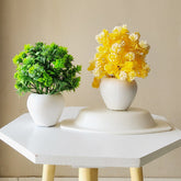 Artificial Forest Bonsai Plant for Home Office Table Greenery Room Home Decor Plants (Set of 2)