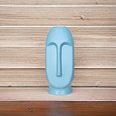 Unique Face pot for indoor plants ( Blue)